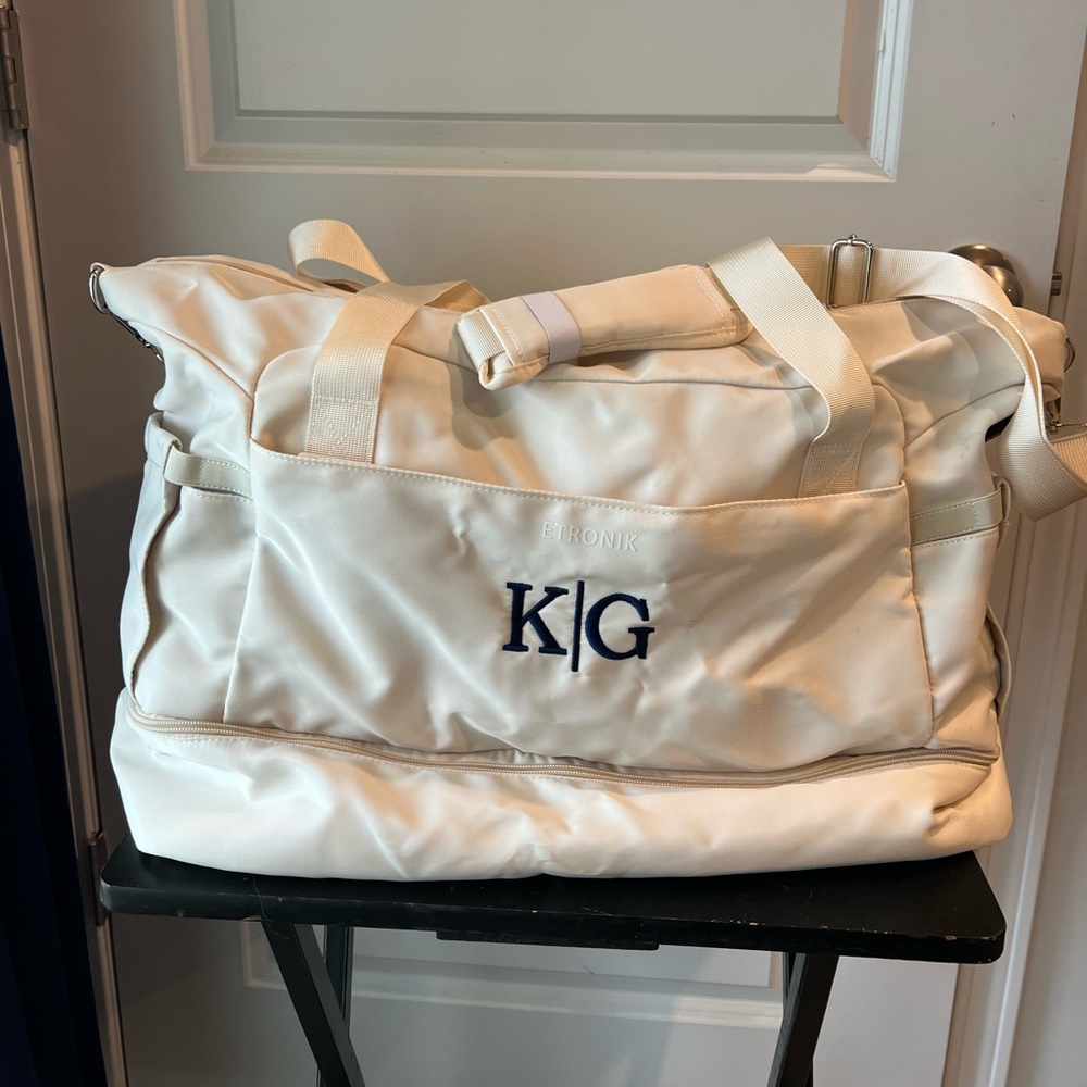 Etronik Cream travel sports duffel Bag